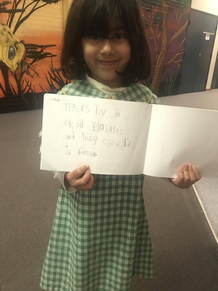 Amazing writer who is only 5 years old! ⁦<a href="/hayleycarstens1/">Hayley Carstens</a>⁩ ⁦<a href="/Kazegraham/">Karen Graham</a>⁩ ⁦@Clapturn⁩ ⁦<a href="/KindergartenBPS/">Kindergarten Team @ Blairmount Public School</a>⁩ #thisisblairmount