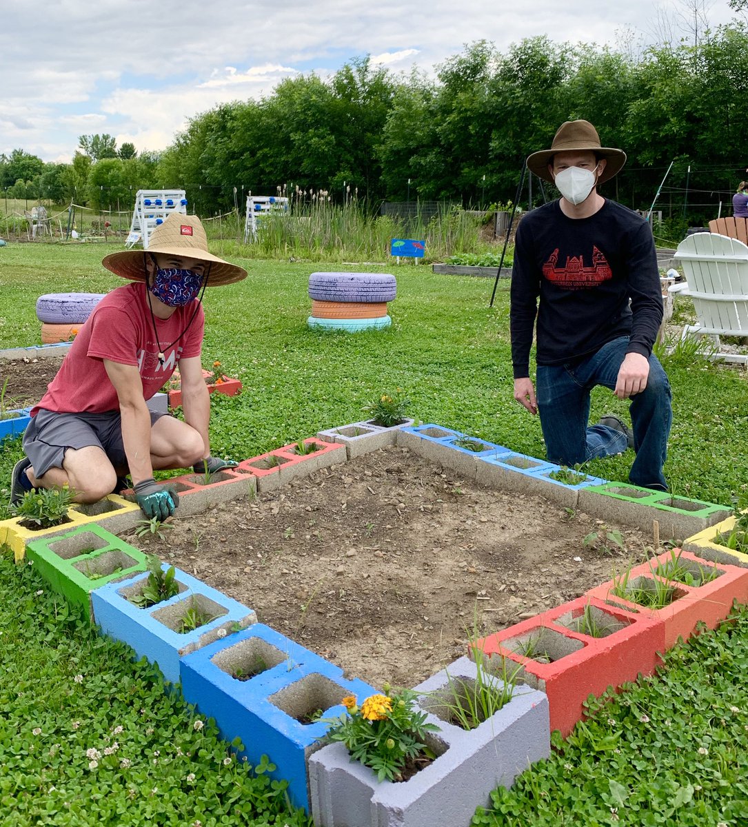 Six varieties of peppers planted for ⁦@Promise_House⁩ and area food pantries. July will be hot hot hot! #foodequity ⁦⁦@Otterbein⁩ ⁦@OtterbeinCCE⁩