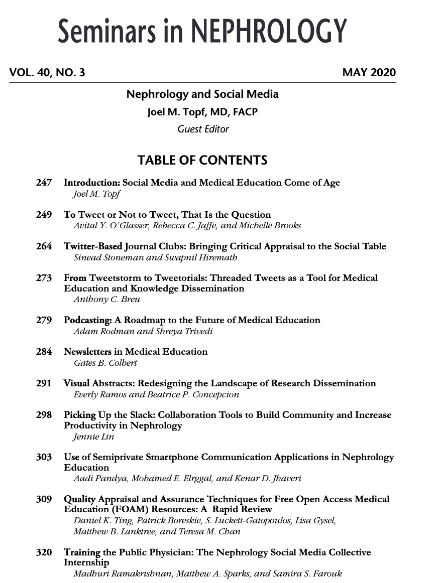 and thanks again to  @kidney_boy for the invitation to  @Stones__ & IThe entire issue is a treat https://www.sciencedirect.com/journal/seminars-in-nephrology/vol/40/issue/310/10