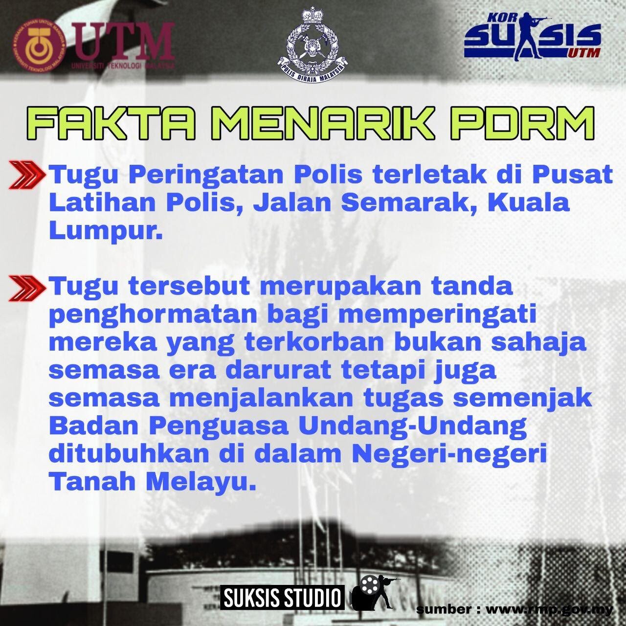 Suksis Utm On Twitter Thread Fakta Menarik Pdrm Pdrm Terkenal Sebagai Anggota Uniform Yang Akan Sentiasa Berada Di Barisan Hadapan Untuk Setiap Situasi Mereka Bekerja Tidak Kira Siang Atau Malam Sebagai Tanda