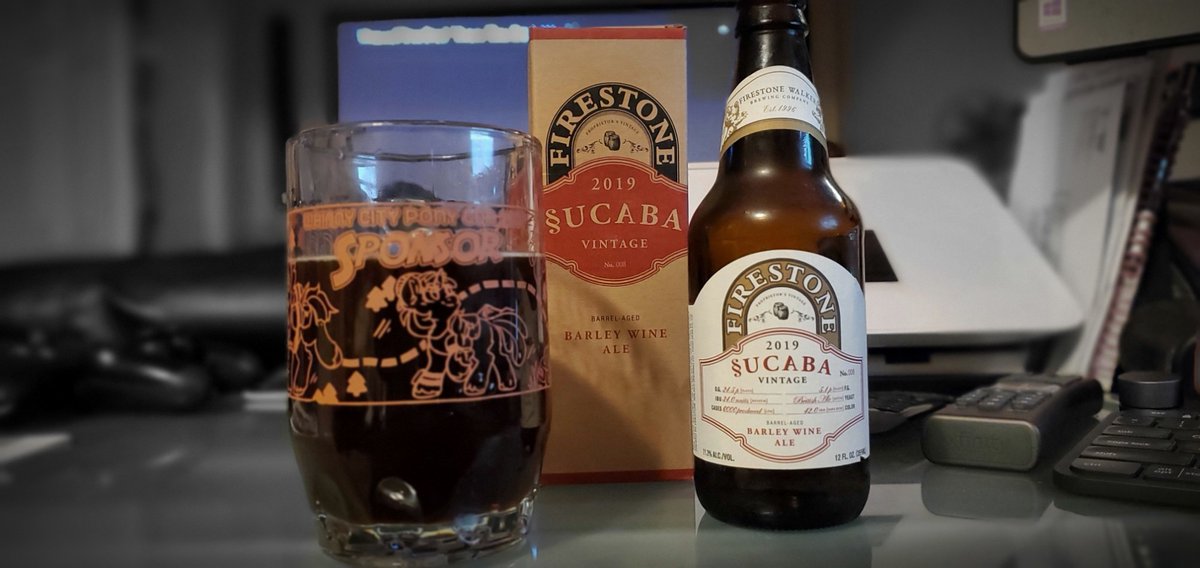 TekCharlie's tweet photo. Sucaba (2019) by Firestone Walker Brewing Company - What a day. Finished the #WCPC20 Badge Transfer Plan and posted the final #MLPMSPF photos. Time for barleywine! 4.25/5 - Shared using @untappd #untappd https://t.co/9fYjjE0xUh https://t.co/ZLFleDvKtO