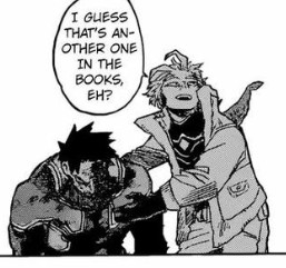 I am so soft for this interaction between Endeavor and Hawks. 