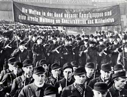 Consequences of June 17th Uprising included massive expansion of East German security apparatus including the creation of worker's militia (Kampfgruppen) (11)