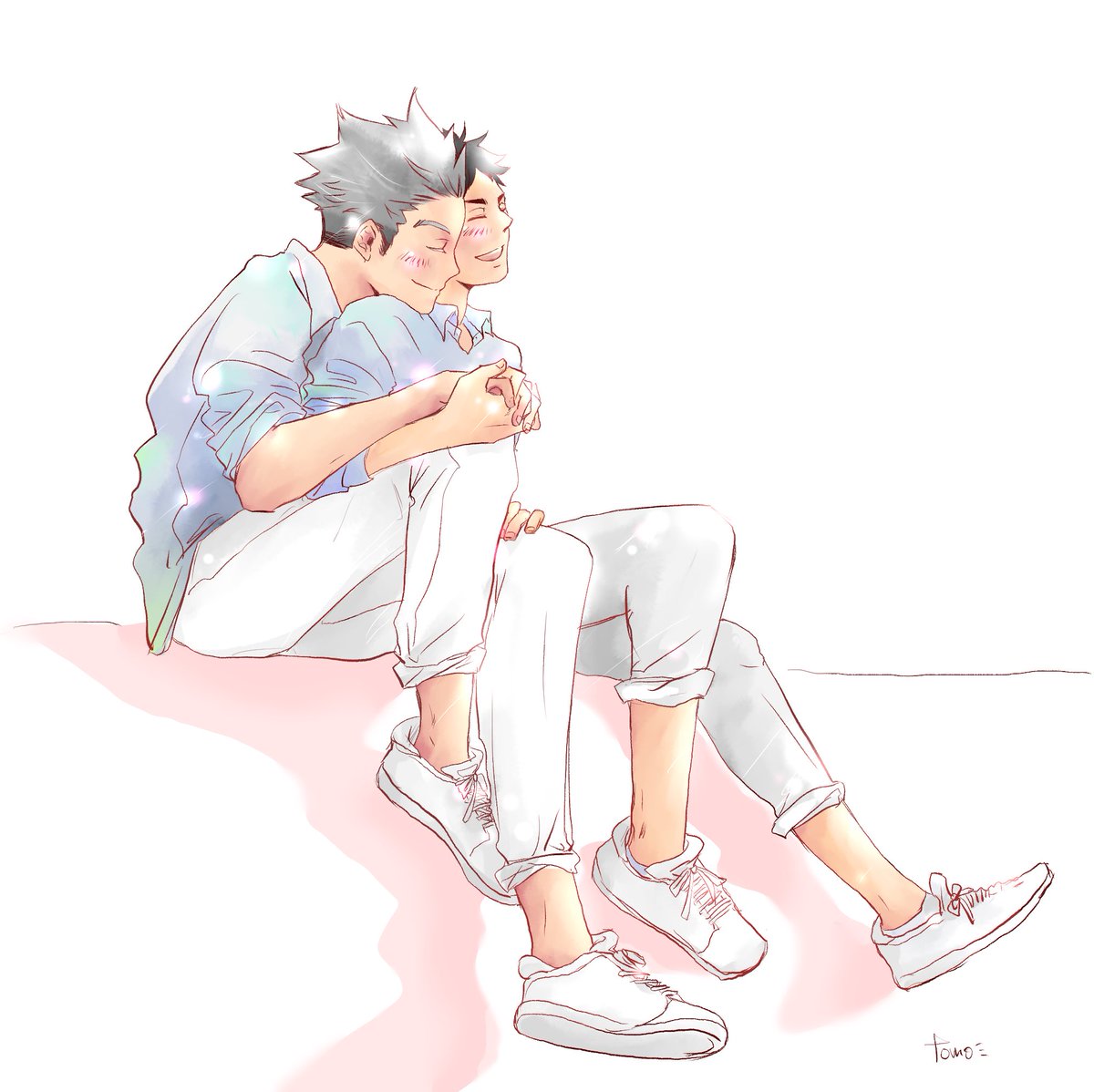 ハイキュー ねぇ赤葦 大好き 俺もですよ 木兎さん Happy Bokuaka Tomo のイラスト