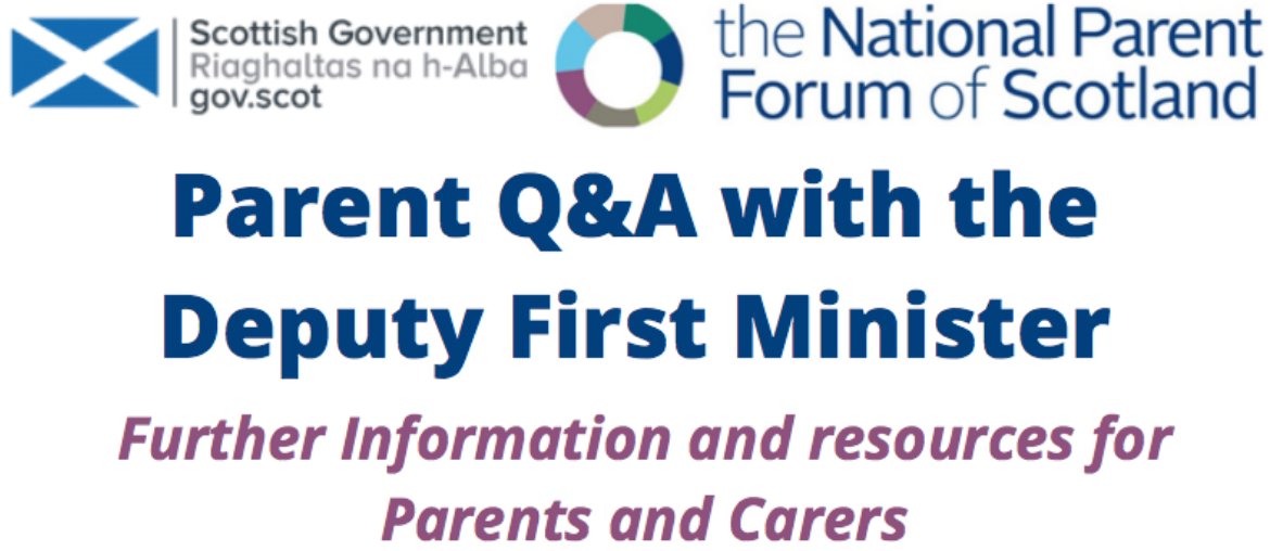 Thank you to everyone who took part in our Q&amp;A with <a href="/JohnSwinney/">John Swinney</a> last night. If you couldn't join us live, the video is now available on our youtube channel: youtube.com/watch?v=kzOYSr… 

For more info and resources following the Q&amp;A visit: npfs.org.uk/2020/06/16/par…

#parentsasktheDFM