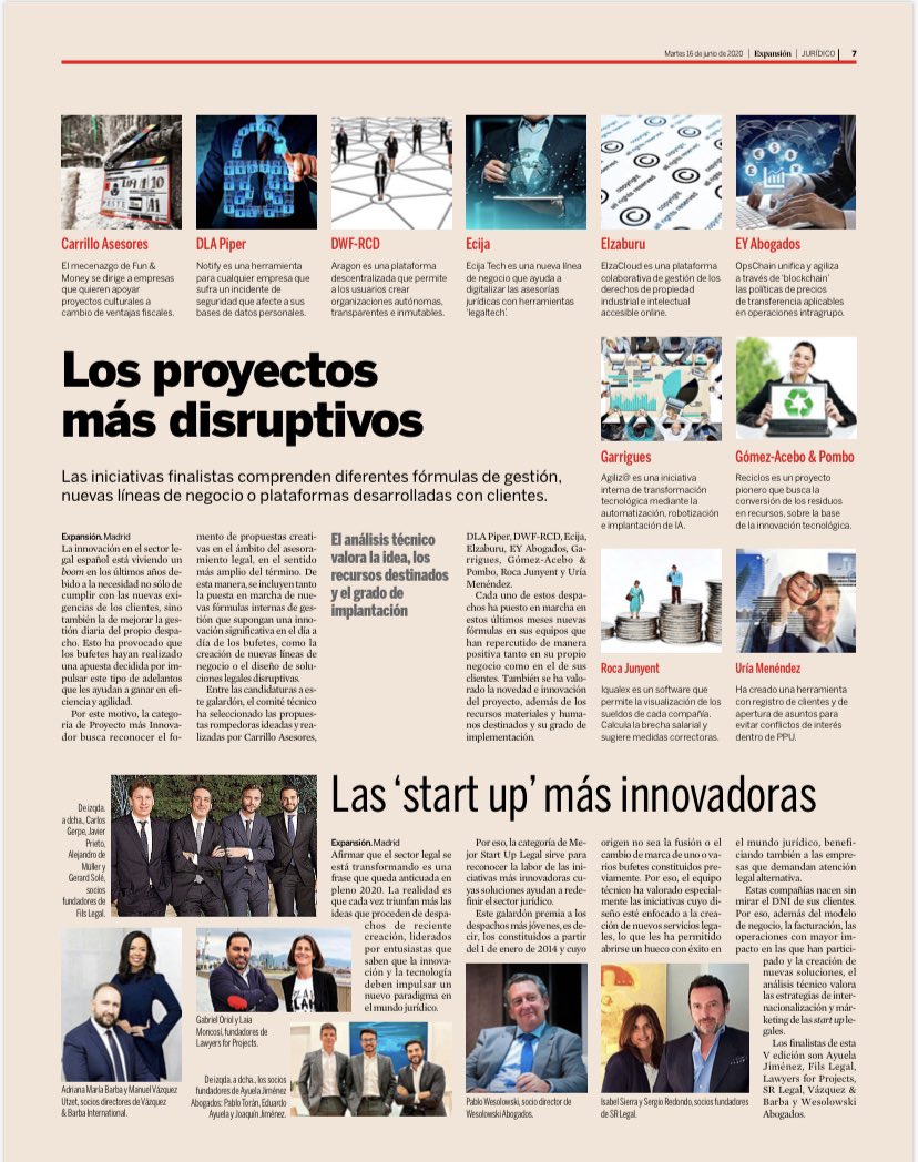 ECIJA's tweet photo. Esta noticia nos tiene:🤪. Muy felices por estar hasta en cinco categorías en los #PremiosExpansion:
- Mejor firma en economía digital
- Mejor firma en IP
- Proyecto más innovador
- Proyecto más solidario
- Mejor abogado del año
De nuevo: ¡¡Gran enhorabuena, #EcijaTeam!! https://t.co/iMUyOgg4ya