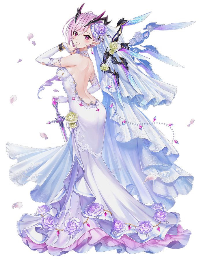 時屋 白猫 白猫 天使のウェディング キャラ 透過 立ち絵 白猫