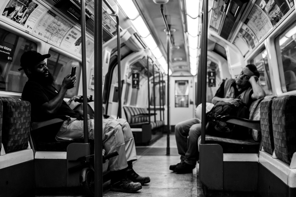London Underground marginally busier this week as shops and the economy reopens. Masks are now compulsory for travel, but not all passengers opted to wear. Still eerily empty and quick to travel. https://www.instagram.com/sebastianepayne&nbsp;