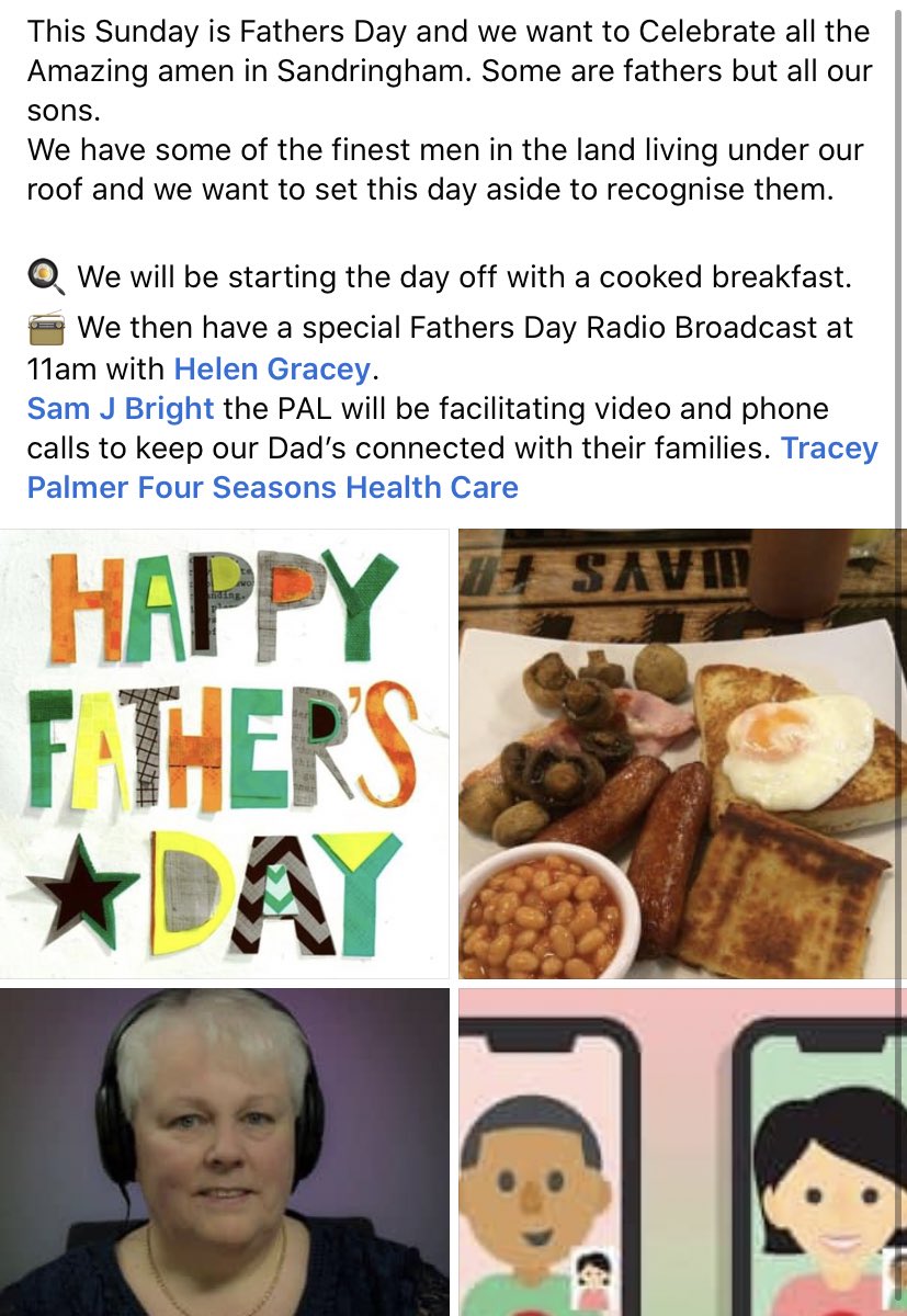 Sam J Bright (@samjbright) on Twitter photo Fathers Day 2020 @ Sandringham @FourSeasonsHCUK <a href="/Carolcousins3/">Carol Cousins</a> <a href="/PGreatbanks/">Patricia greatbanks</a> <a href="/RuthieBurrows/">Ruth Burrows</a> <a href="/tpalmer321/">Tracey Palmer</a> <a href="/samjbright/">Sam J Bright</a> Fathers Day 2020 @ Sandringham @FourSeasonsHCUK <a href="/Carolcousins3/">Carol Cousins</a> <a href="/PGreatbanks/">Patricia greatbanks</a> <a href="/RuthieBurrows/">Ruth Burrows</a> <a href="/tpalmer321/">Tracey Palmer</a> <a href="/samjbright/">Sam J Bright</a>