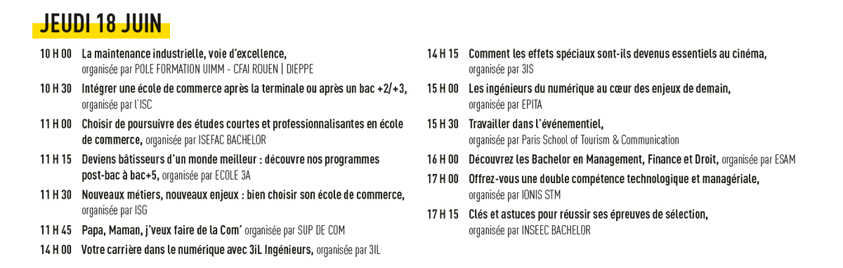 🔊 Le Salon Virtuel des études supérieures c'est aujourd'hui jusqu'au 20 juin ! Devenir #ingénieur, les écoles de #commerce, les métiers des effets spéciaux ou encore de l'industrie... On répond à toutes tes questions ! 🎓
👉 bit.ly/SALONVIRTUEL