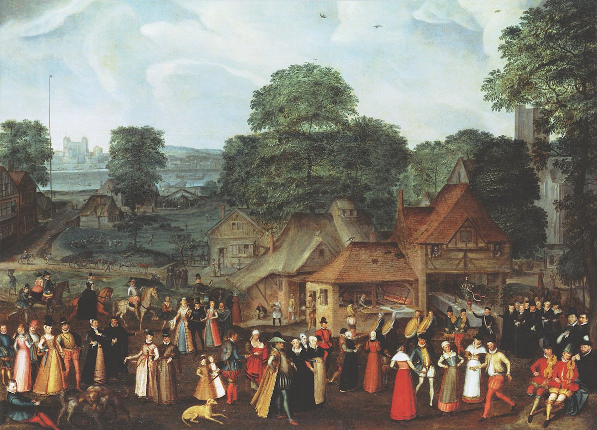 JohnConstableRA's tweet photo. Good Day!
A fête at Bermondsey by Marcus Gheeraerts the Elder circa 1569
Oil on Panel
(Ownership unknown)
#Neckinger https://t.co/h6fo7Rmdx1