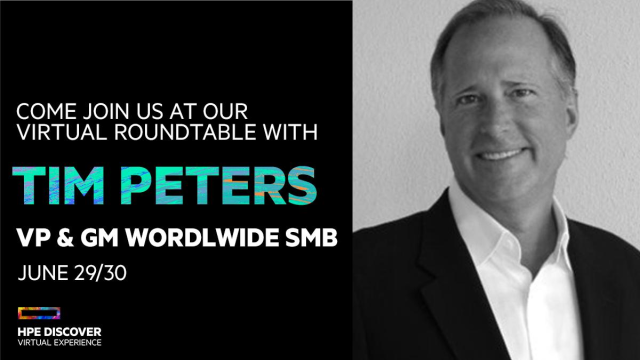 'Join the Virtual Roundtable with Tim Peters - VP &amp;GM Worldwide SMB' dy.si/uTDQGm2