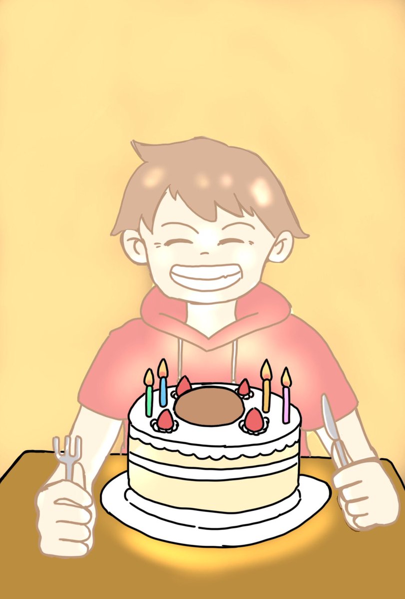 ｑoo くう 昨日誕生日でした Illustration Happybirthday 誕生日イラスト ポストカード イラスト かわいいイラスト ケーキ ありがとう 感謝 灯 一年に一度の 感慨深い 楽しみ プレゼント 笑顔 微笑み 幸せ 細やかな贈り物 T Co