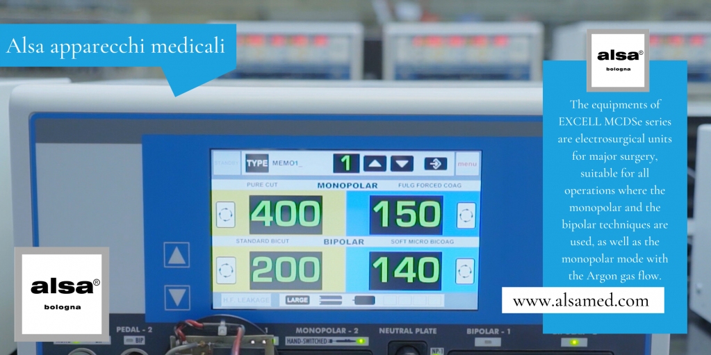 alsaappmedicali's tweet photo. The equipments of EXCELL MCDSe series are electrosurgical units for major surgery, suitable for all operations where the monopolar and the bipolar techniques are used, as well as the monopolar mode with the Argon gas flow. The units are available in 5 different models. The… https://t.co/5uLUeeghgI
