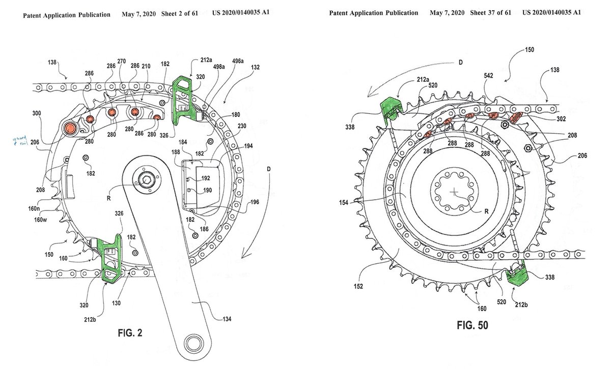 cyclingtips's tweet photo. SRAM has been working on a truly radical front derailleur design; one that's incorporated into the crankset itself, rather than attached to the frame. Game-changer? https://t.co/DRvAUQOMRS https://t.co/JIyxrcYdQT
