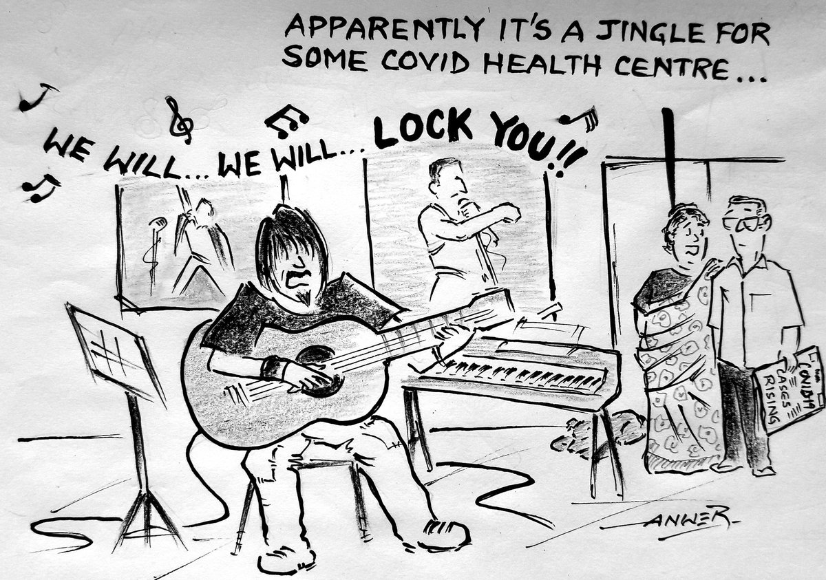 Anwertoons's tweet photo. For those not in "harmony" with the need of the hour...
#cartoons #cartoon #coronavirus #humour #coronahumour #cartoonistsofinstagram #cartoonist #pun #anwertoons #satire #funny #art #socialhumour #lockdownhumour #cartoonsketch #covidhumour #indianhumour #COVID19 #cartoonsallday https://t.co/Mqrzw9GthV