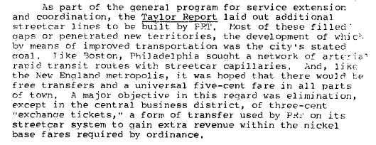The groundwork of the Taylor plan: Boston-style streetcar feeders with universal 5-cent transfers, as well as public construction with private franchising to recoup investment. None of it would come to pass, and we're only getting free transfers in 2020!