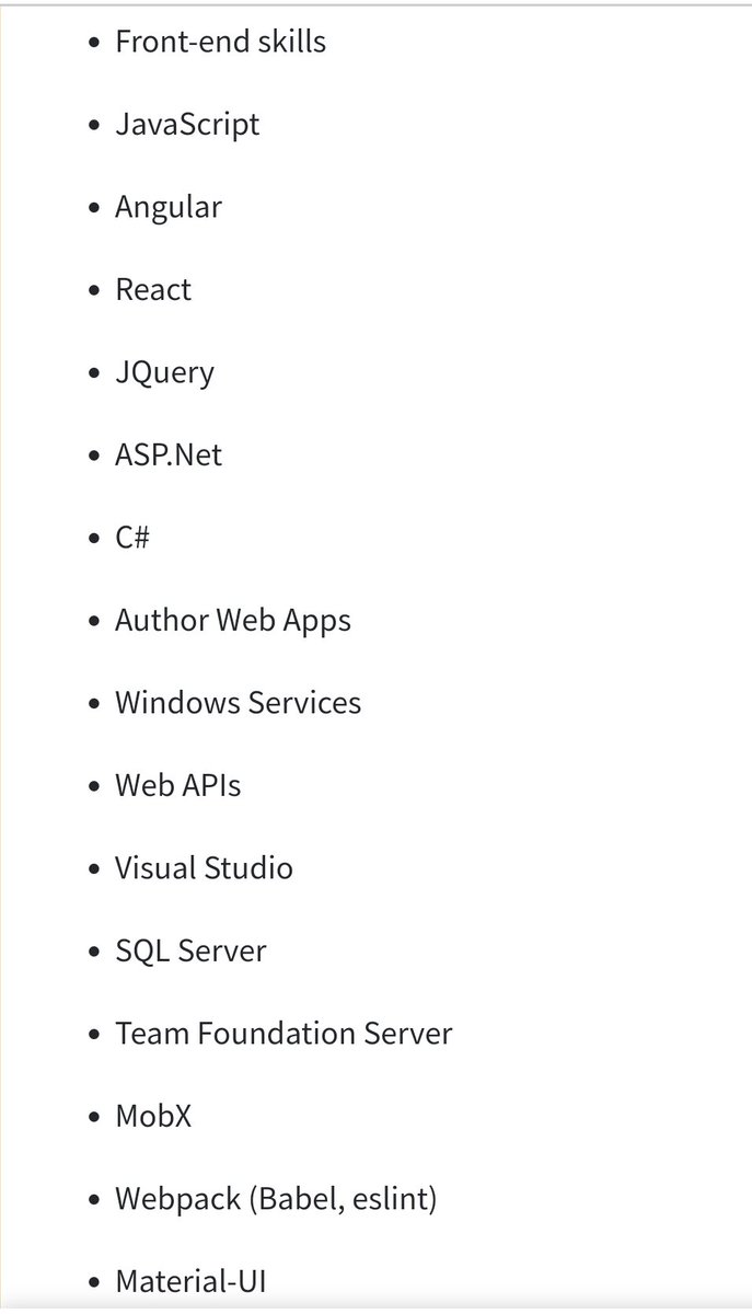 elyktrix's tweet photo. Look at this JUNIOR UI/Web Developer job post that lists 30+ "desired skills," but not limited to. Also they're willing to accept 4 years experience if you don't have a degree.🙃🙃🙃🙃 https://t.co/yLzG8srZPE
