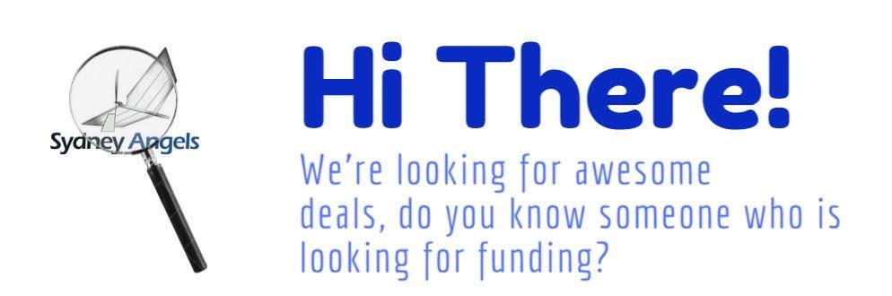 Sydney Angels (@sydneyangels) on Twitter photo We are taking applications for our fourth cycle of 2020! Please apply for funding by the 23rd June by clicking "Founder/company looking for funding" link on the front page of the Sydney Angels website sydneyangels.net.au . Enquiries email admin@sydneyangels.net.au We are taking applications for our fourth cycle of 2020! Please apply for funding by the 23rd June by clicking "Founder/company looking for funding" link on the front page of the Sydney Angels website sydneyangels.net.au . Enquiries email admin@sydneyangels.net.au
