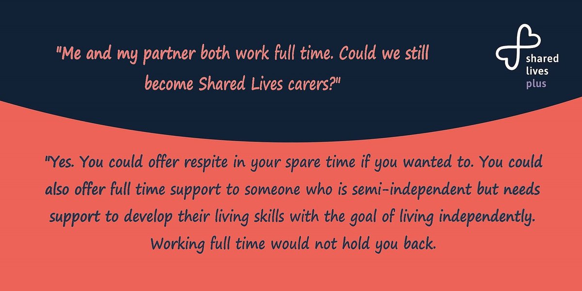 Maybe you would like to support someone but you're worried you can't fit it in? Not a problem! #SharedLivesWeek #sharedlivescumbria #sharedlives #sharedlivesplus #carer