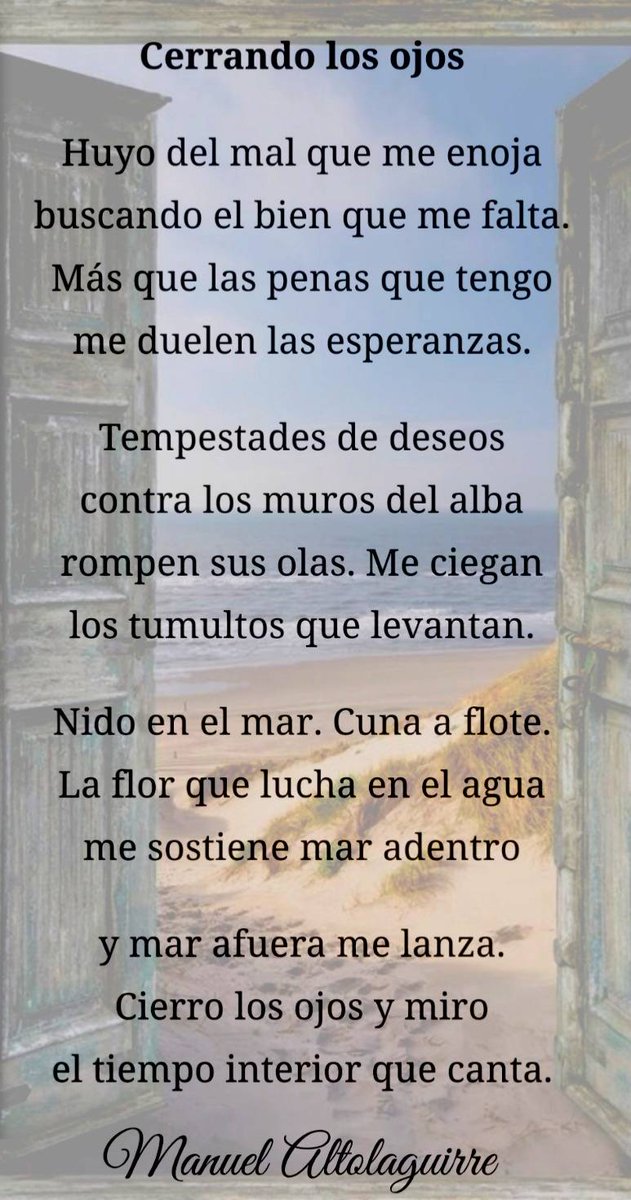 Prigamo's tweet photo. Buenos días buena gente, Cerrando los ojos, de Manuel Altolaguirre (1905-1959) poeta y editor malagueño de la generación del 27. Como muchos otros intelectuales de la época, tras la guerra civil se vio obligado al exilio. #BuenosDiasMundo
#FelizMiércoles
#CafeYPoesia 🕘☕📖🍀❤️ https://t.co/ddjmGrLaCW