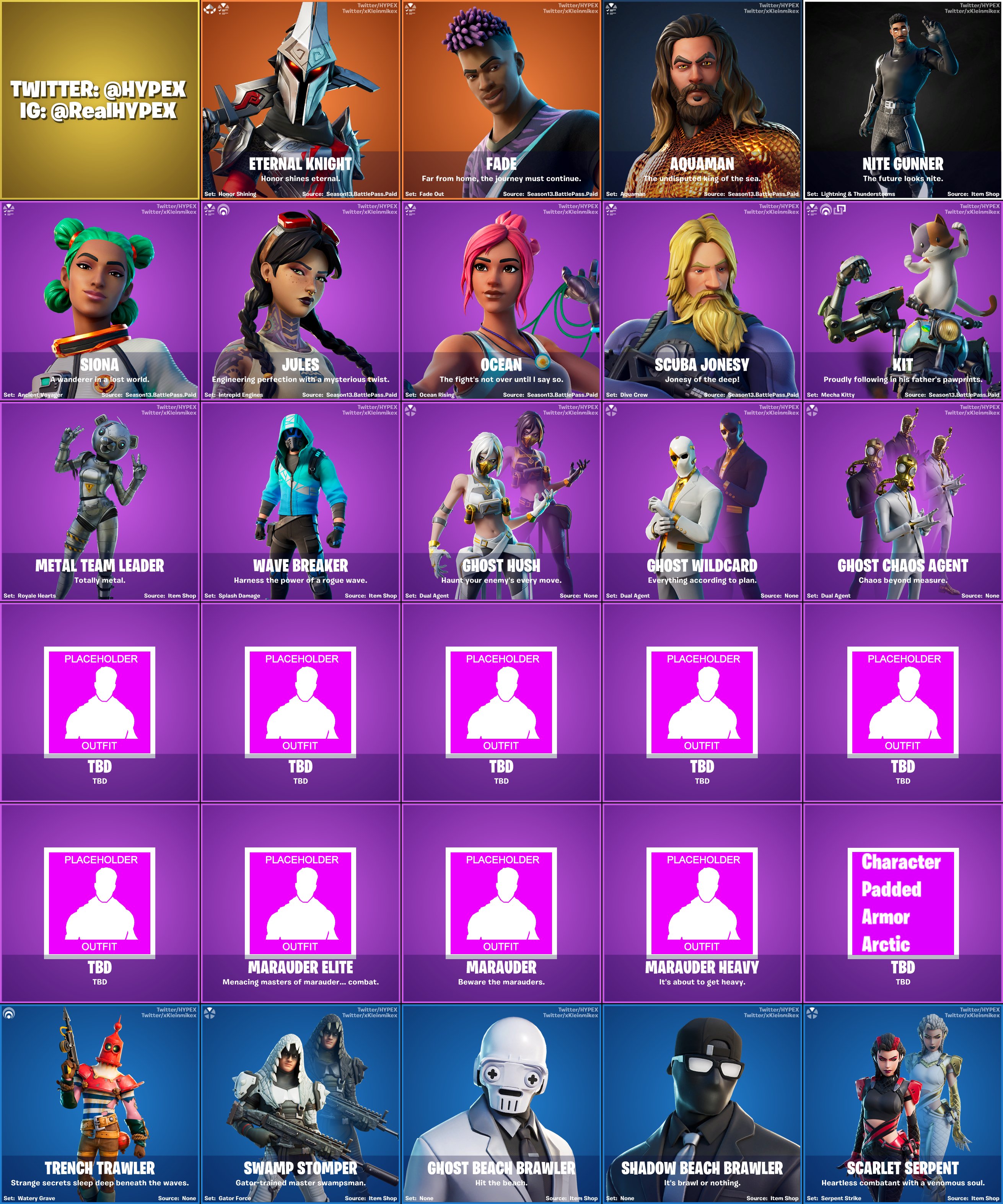 Fortnite Season 3 Battle Pass Leaked Cosmetics Fortnite Intel