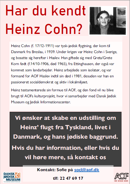 Joedisksamfund's tweet photo. Har du kendt Heinz Cohn?
Heinz (f. 1911) flygtede til Danmark i 1939 og bosatte sig efter krigen i Haslev, hvor han var formand for AOF Haslev @AOFDanmark til sin død i 1981.
Har du - eller måske dine forældre - kendt Heinz? Så kontakt Sofie 👇
#dkhistorie
https://t.co/vJcQnwluHu https://t.co/TGiDWBdn0U