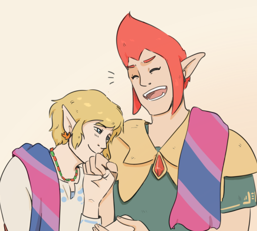 marta_nastro's tweet photo. For the first three day of #hyruleprideweek on Tumblr. #zelda #link #sidon #groose #sidlink #grooselink #grink wlw/mlm/bi https://t.co/Oi7fSVMPvp