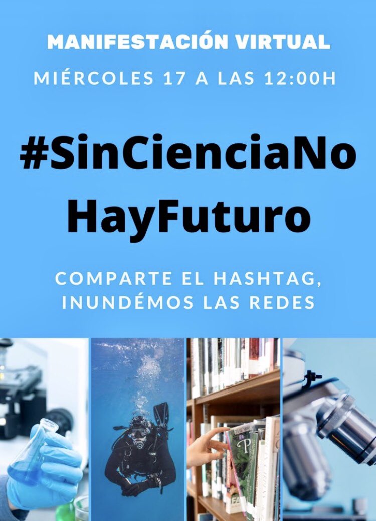 SixtoGonzalezV's tweet photo. #SinCienciaNoHayFuturo
💪🏻Desde esta cuenta se apoya a la Ciencia al 💯%

👉🏻Más inversión pública en investigación=2% PIB

👉🏻Por un pacto por la Ciencia regional y nacional

👉🏻En 2018 solo se ejecutó el 51% del presupuesto destinado a Ciencia @Cotec_Innova
¿Algo falla @CienciaGob? https://t.co/5JzygX98YF