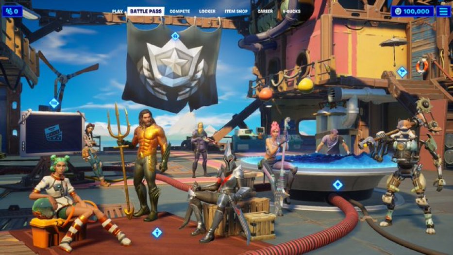 MikeDulaimi's tweet image. BATTLE PASS AREA