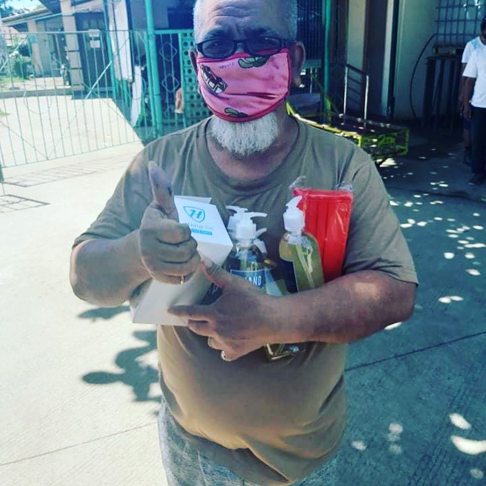 gangbadoy's tweet photo. DELIVERY TO THE MINIMUM SECURITY INMATES DONE TODAY! 

Each got their own box of surgical masks, a 10-pack of rewashable, reusable masks, their own half a litre of liquid soap, half a litre of spray alco-sanitizer. https://t.co/vZcLlucDE8