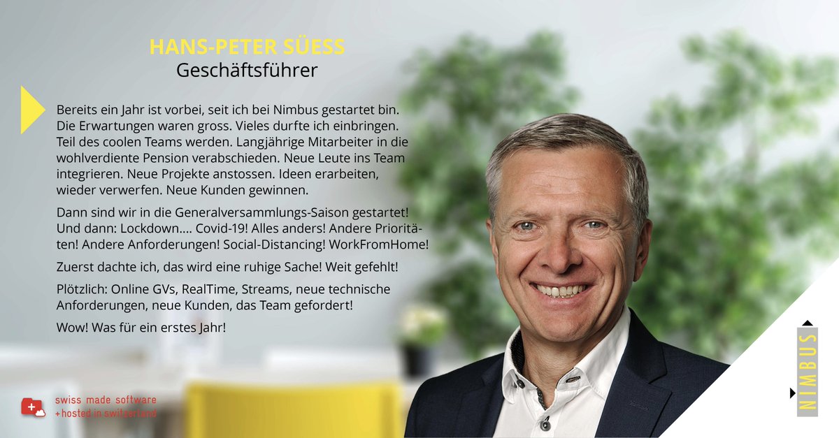 nimbusag's tweet image. Wie war es für Sie? Ich würde mich über ein Feedback freuen!
Es bleibt spannend!

Freundlichst,
Ihr @HansPeterSuess

#TeamNimbus