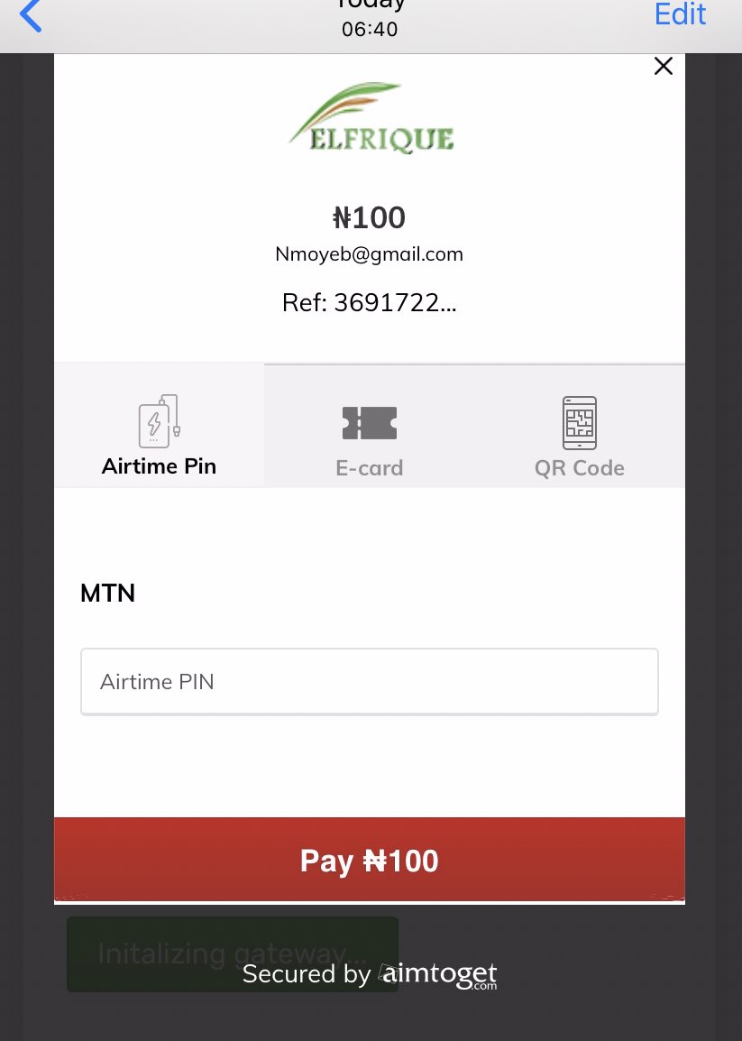6. For “Pay(Airtime2) - click on it - it takes u to d network selection, click on d Network icon - Den enter d recharge card Pin - pls note that it is a recharge card pin ooo Click on Pay  #Roknation  #RoksieTakesItAll Follow d thread Make sure you are retweeting pls