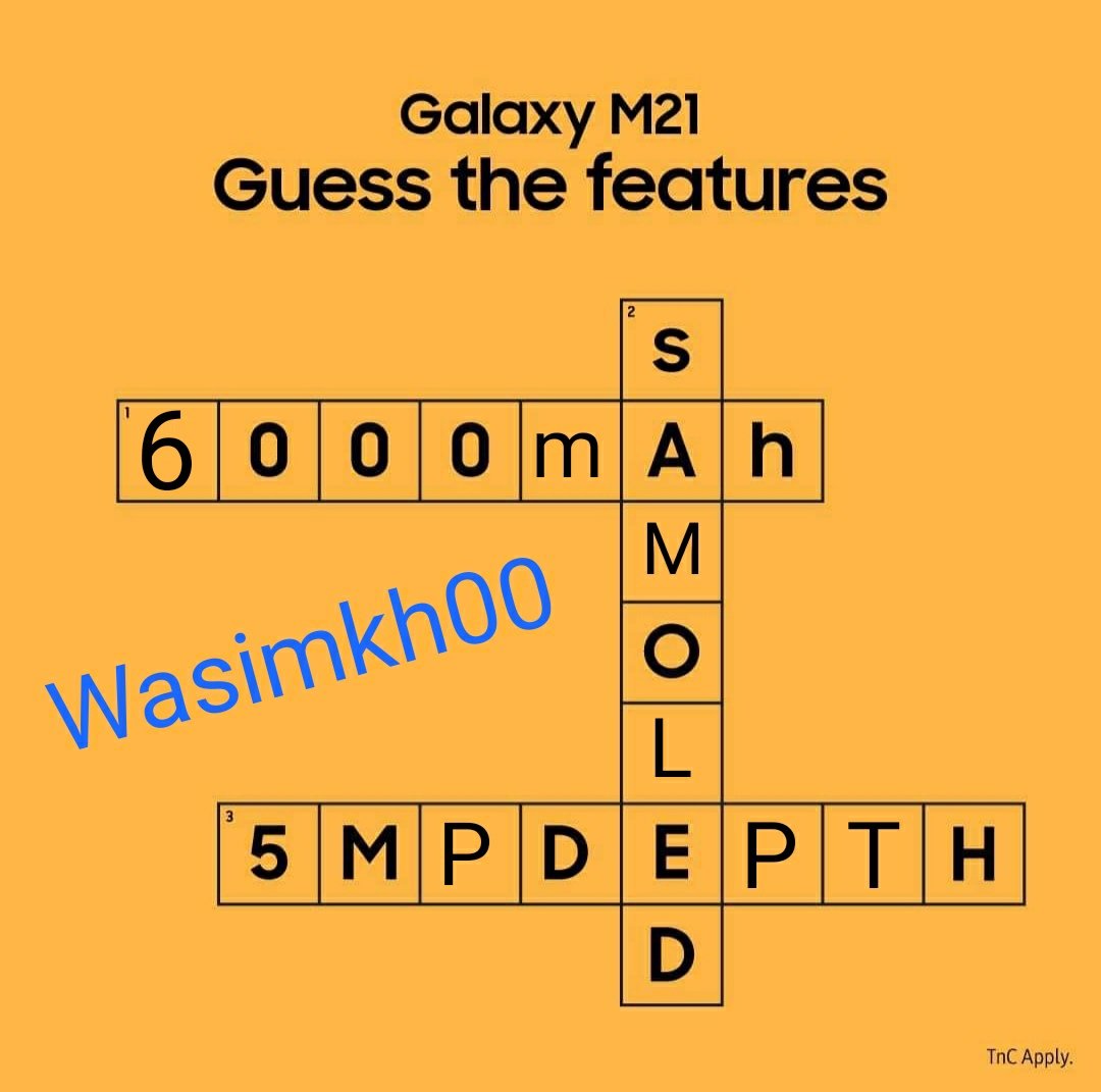 Wasimkh110's tweet photo. @SamsungIndia 1) 6000 mAh 

2) sAMOLED

3) 5MP DEPTH 

#FillInTheBlanck
#Contest
#GalaxyM21
#Samsung
#SuperAmoledDisplay
#MostTrustedBrandInTheWorld
#BestSmartphone
#AwesomecameraandBattery 
@SamsungIndia 
TAGGING
@itsme_rooh 
@Smiley_Bharati 
@mysterioussu 
@karan875 
@piyushpuri12 https://t.co/NgAW0ixtQk