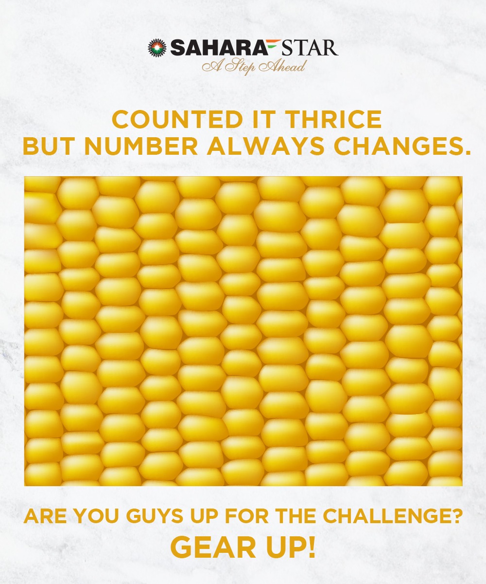 sahara_star's tweet photo. #Bored of counting #quarantine days. We bring you another #quiz for all you #brainees to #decode the number of corns kernels. Let’s do it guys, #commentdown below your answers.

#SaharaStar #luxuryhotel #followthestar #game #fungames #wednesdaymorning #quizzes  #challengeyourself https://t.co/OMYdyeNvrS