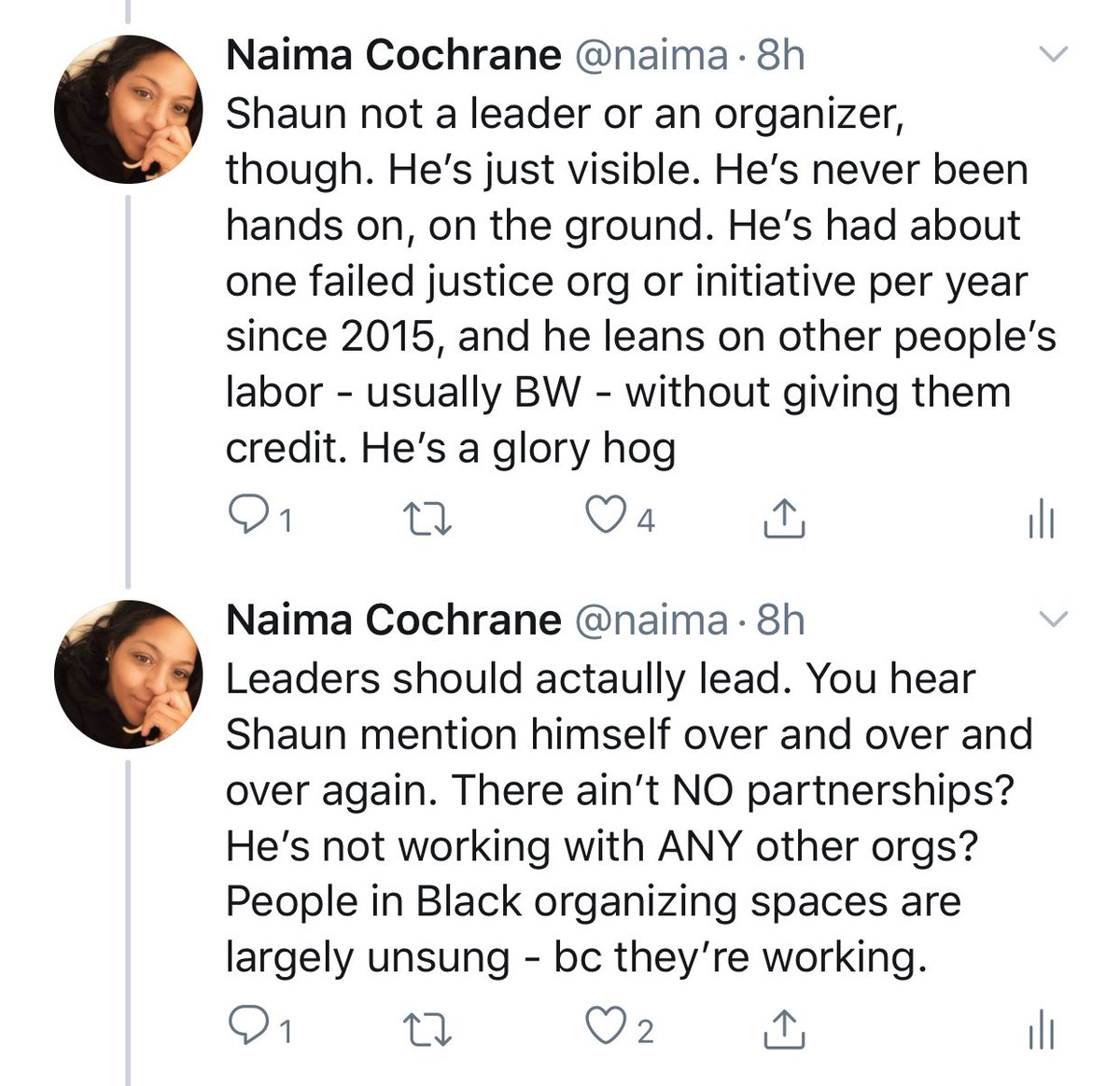 Lemme just keep this going bc I’m tired and I feel like people might actully be ready to pay attention. The first shot is my response to someone earlier in this thread re: King as a “leader.”