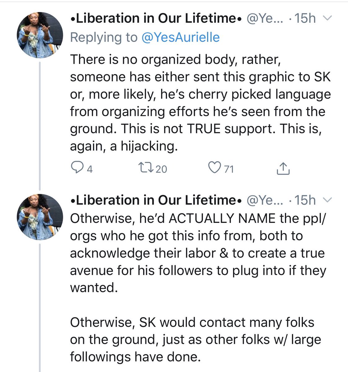 I’ll say it again: there is ALWAYS A LOCAL ORG (or SEVERAL) doing the work Shaun claims to do. The ONLY benefit in him not amplifying others instead of coopting messaging himself is the OPPORTINITY TO FUNDRAISE.