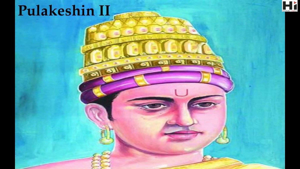 Thread on Pulakesin II Pulakesin II was one of the greatest King of Chalukya Dynasty.He enthroned in 620 A.D. as soon as he came to the throne he restored peace and also granted pardon to all those who opposed his succession.