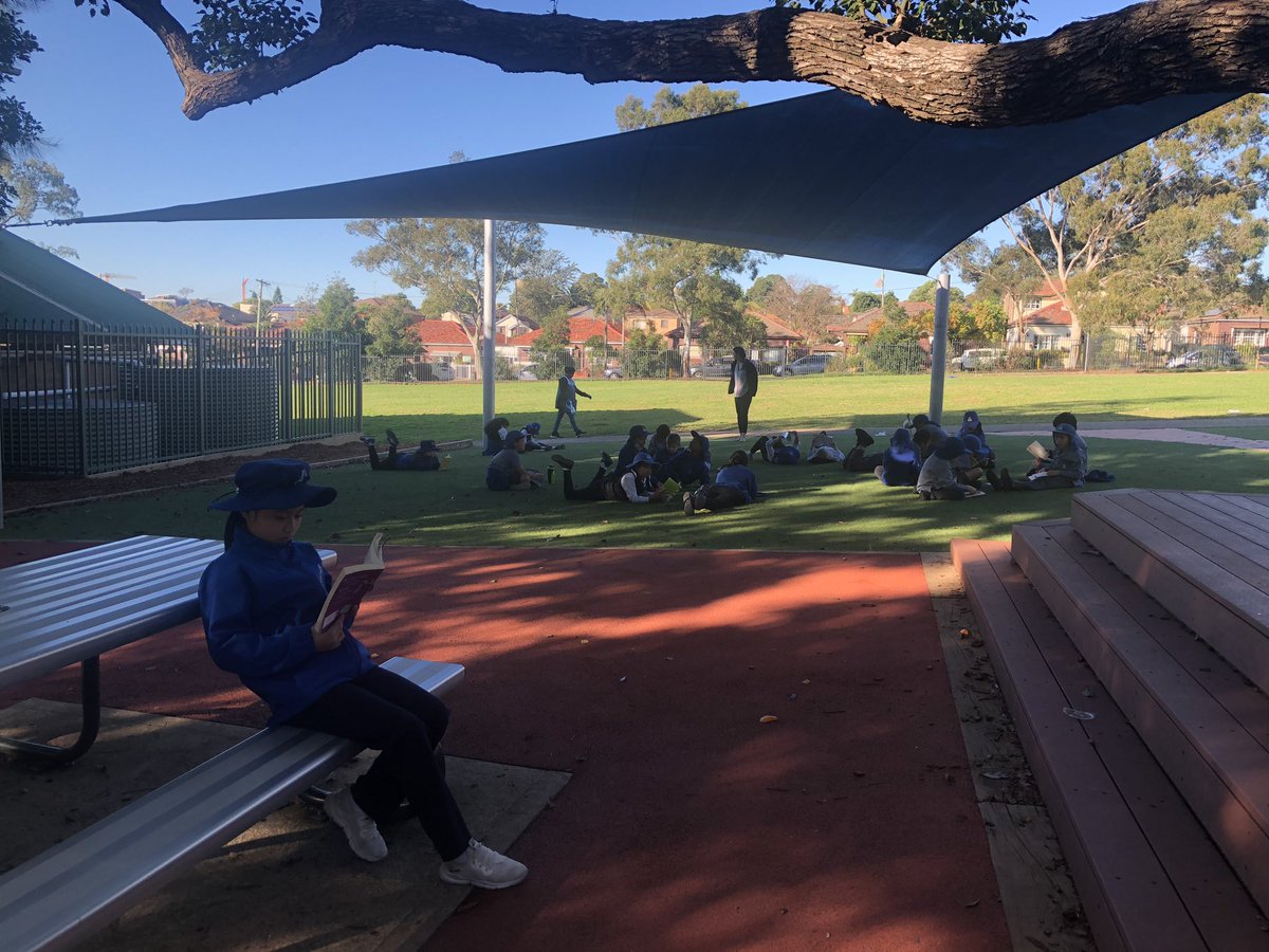 Reading time ✅
Sunshine ✅ 
Fresh air ✅ 
Deck ✅
Undercover grass space ✅ <a href="/StrathfieldSPS/">Strathfield South PS</a>