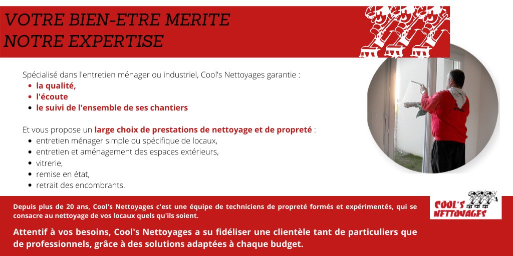 CoolsNettoyages's tweet photo. Nos valeurs chez Cool's Nettoyages ! https://t.co/RnppbIe1w4
