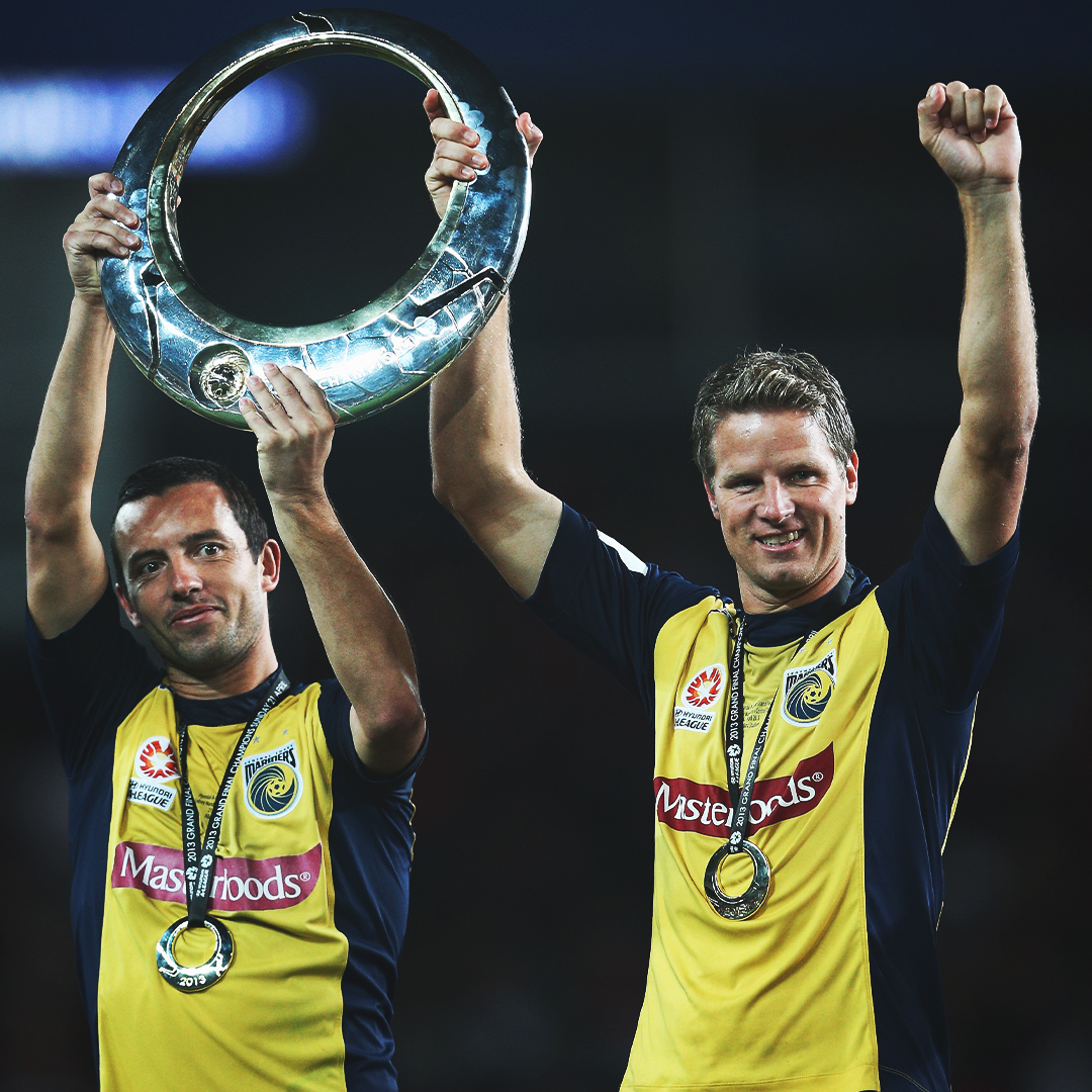 aleaguemen's tweet image. The heart and soul of the @CCMariners for years 💛

From painful Grand Final defeats to lifting the trophy as captain, John Hutchinson experienced it all with the Mariners 🏆 

#PlayerEvolution #ALeague