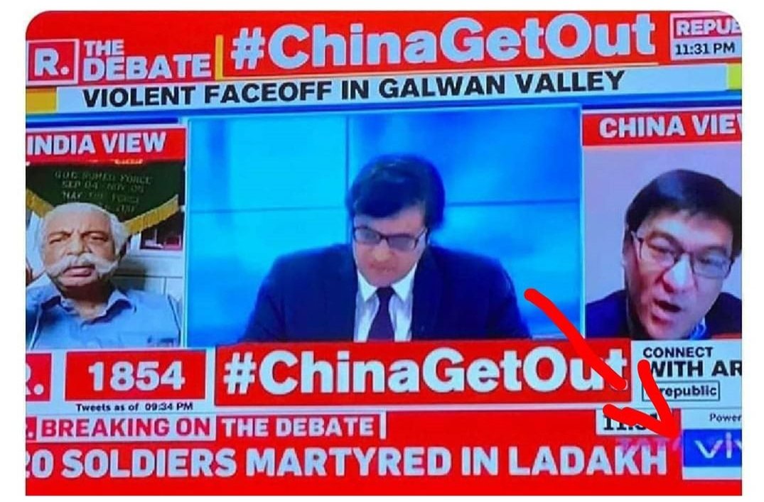 nishant2138's tweet photo. China get out.... let's boycott china product... powered by VIVO
#BanChineseProducts https://t.co/xBiii8ywjo