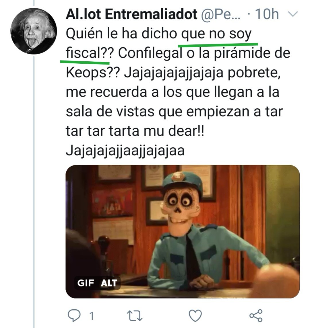 alenipa's tweet photo. @Dav1HD @Petrecol1 @Otra_VidaEs @nachomartr @Daniel39030178 @FernandoGP75 @Albert_Rivera El 11 no era "jurista".
El 16 ya es "fiscal".
Menudo fantasma es este excremento 🤣🤣🤣🤣🤣🤣 https://t.co/wgEDUuDQOa