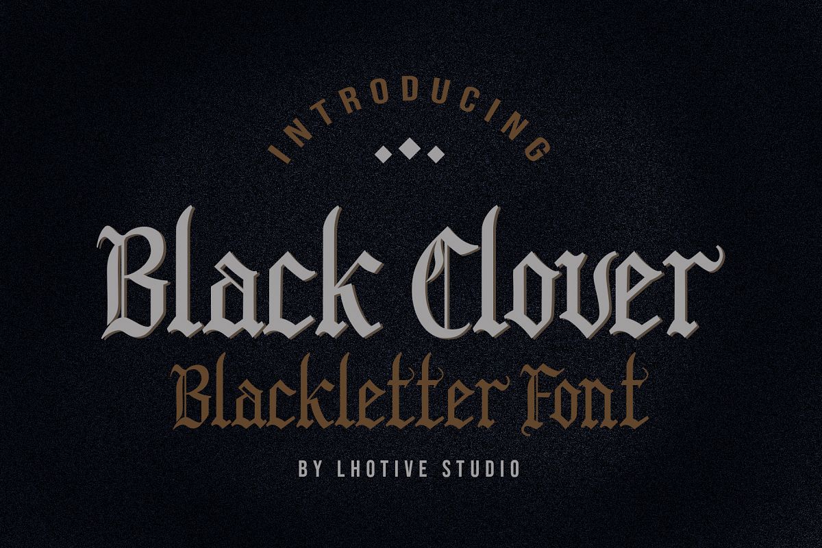fontriver's tweet photo. Black Clover font by Lhotive Studio
https://t.co/xwfJfN3Iw1

#fonts #typography #gothic #design #webdesign #medieval #ttf #otf #woff #font #lettering #blacklettering #type #typeface #blackletter https://t.co/zvqoaZpQ77