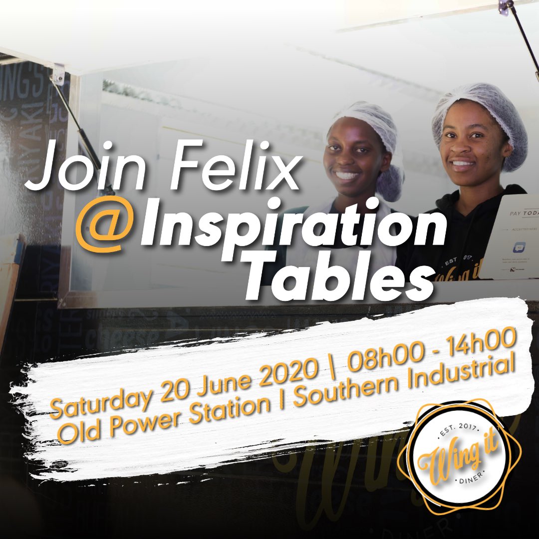 wingitdiner's tweet photo. Get inspired and have fun doing it. Join Felix at @InspirationTab2 
 #followfelix #morethanjustwings https://t.co/9XarXTT5jo