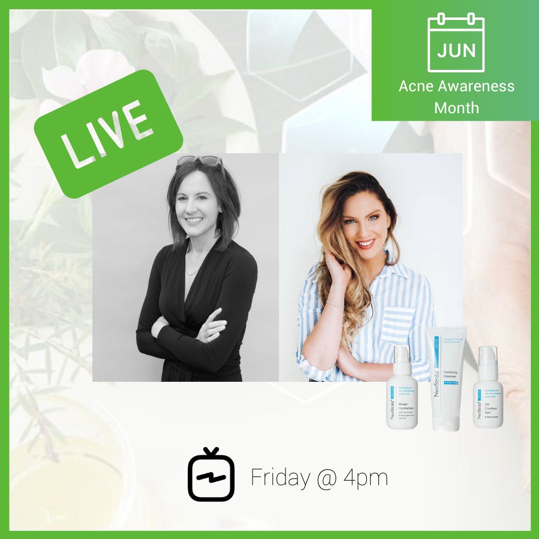 AestheticSource's tweet image. Continuing with Acne Awareness Month, join Anna Baker Aesthetics and Nia Marshalsay-Thomas on IGTV this Friday at 4pm where they’ll be discussing all things skin, sharing personal stories &amp;amp; providing advice...

#AestheticSource #SkinFitnessExperts #NeoStrata #AnnaBakerAesthetics