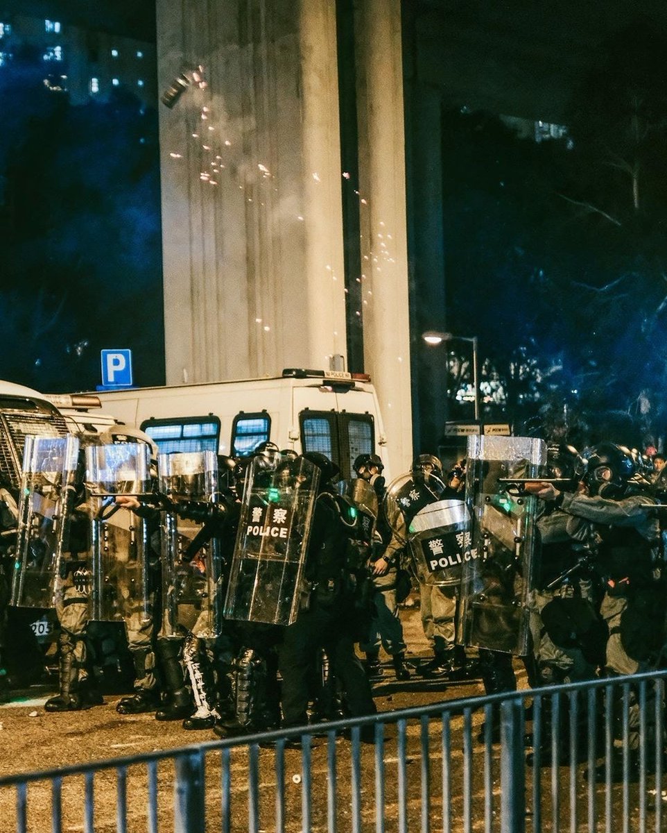 HYREmusic's tweet photo. (over) one year ago in Hong Kong, police threw the first tear gas canister at peaceful protestors. 
One year of unhindered police brutality. One year of police attacking, abusing, raping, murdering civilians. (1/5)

📸cr: @ https://t.co/esKAMcQeVi on insta https://t.co/pOUnBrCw9G