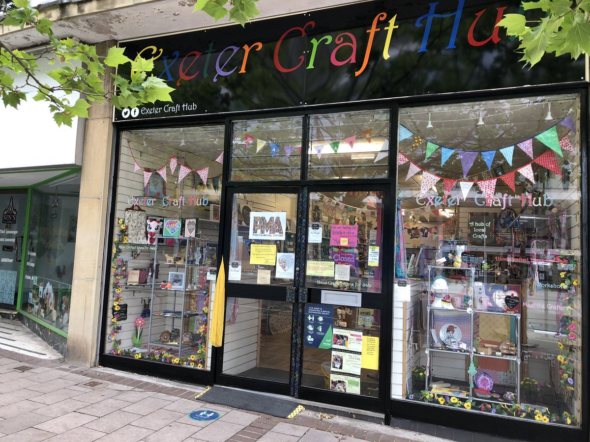 We are open!!! Exeter Craft Hub in Paris street we have visors to people hearing loss and the deaf community!  come and visit us  #shoplocal We also have fabric face coverings <a href="/ExeterCouncil/">Exeter City Council</a> <a href="/visitexeter/">Visit Exeter</a> <a href="/ExpressandEcho/">Express & Echo</a>