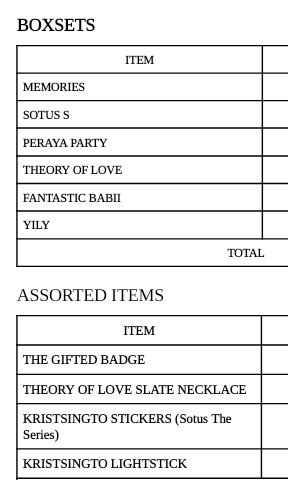 SoleilPH_'s tweet photo. #SPHUpdates

🍁 GMMTV Batch 1 (Round 1) - All BoxSets are already secured, while my friend will go again in GMMTV nextweek to Pick-Up The Gifted Brooch Pins &amp; KS Lightstick as advised by GMMTV Management. https://t.co/ans1mNavFy
