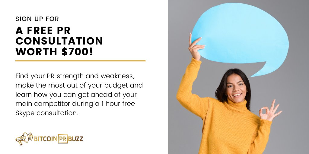BitcoinPRBuzz's tweet photo. Book a 1 hour free Skype consultation with no strings attached!
➡️Email - Johanna@bitcoinprbuzz.com
➡️Telegram - @Johanna_Bitcoin
#freeconsultation #startup #blockchain #digitalmarketing #bitconpr #pr https://t.co/JjpGQaMxmq